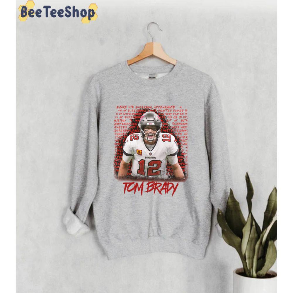Red Text Style Tom Brady Football Player Unisex Sweatshirt Red Text Style Tom Brady Football Player Unisex Sweatshirt