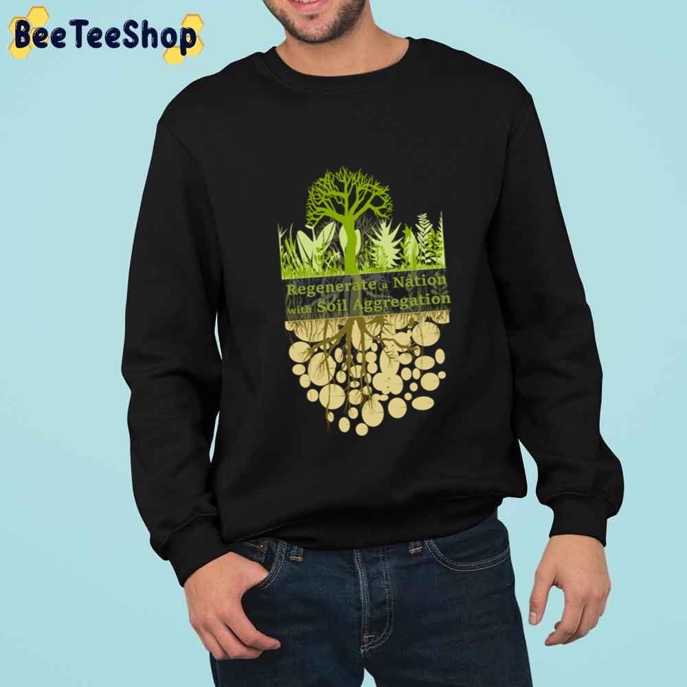 Regenerate A Nation With Soil Aggregation Pin Button Climate Change Unisex T-Shirt Regenerate A Nation With Soil Aggregation Pin Button Climate Change Unisex T-Shirt