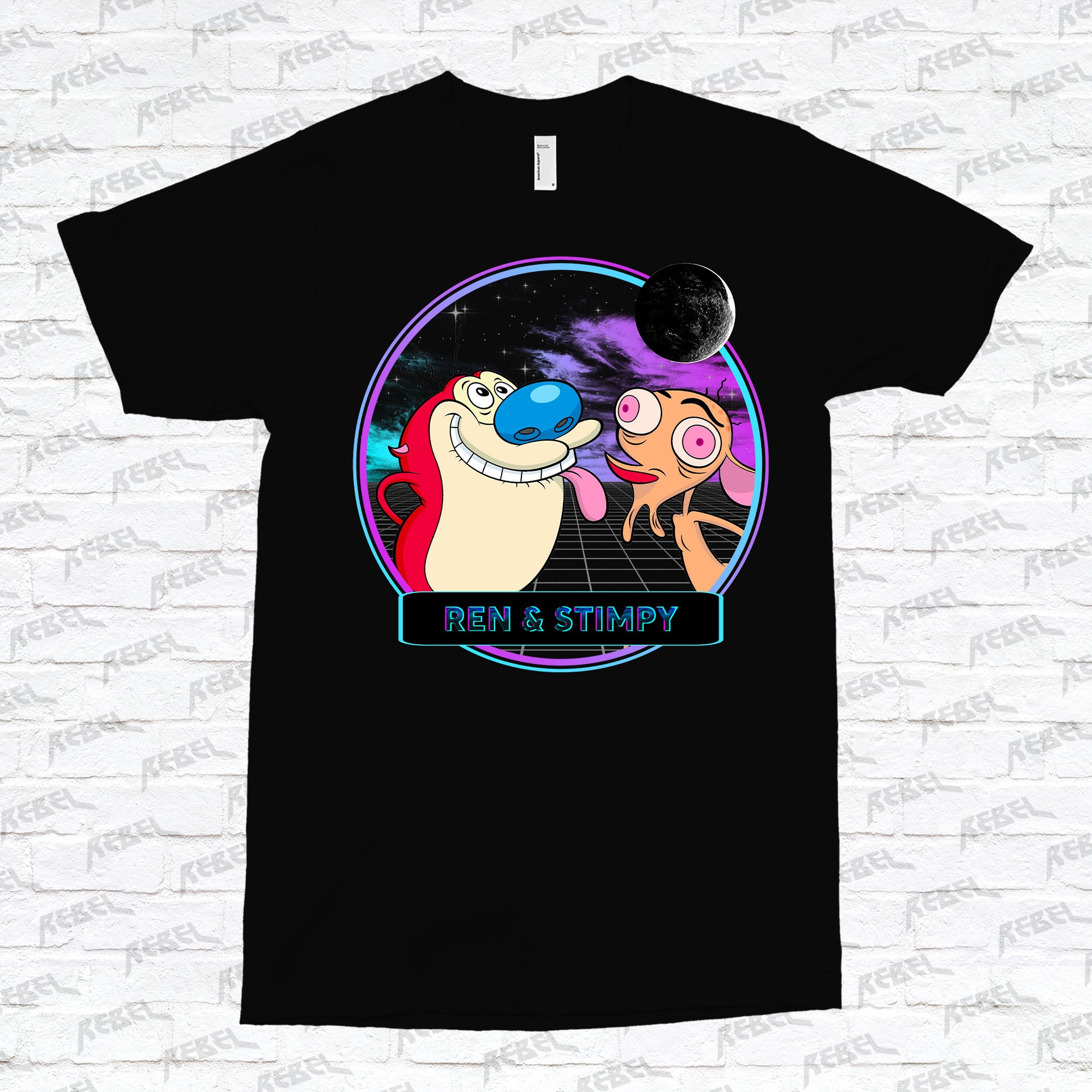Ren And Stimpy Childrens Tv Throwback 90's Unisex T-Shirt Ren And Stimpy Childrens Tv Throwback 90's Unisex T-Shirt