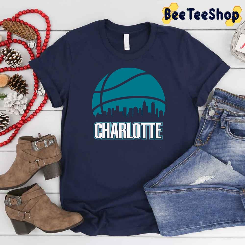 Retro City Skyline Charlotte Hornets Basketball Unisex T-Shirt Retro City Skyline Charlotte Hornets Basketball Unisex T-Shirt