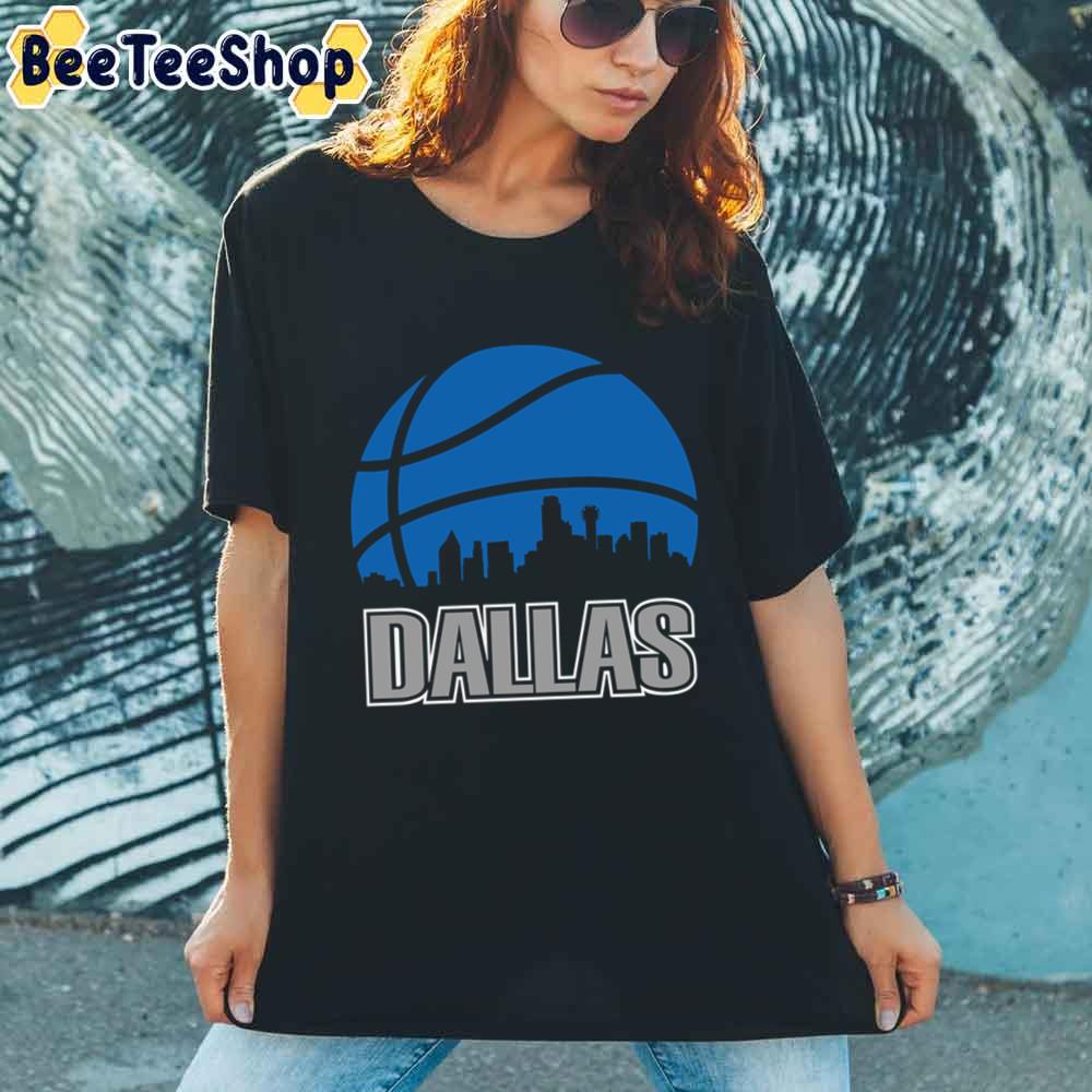 Retro City Skyline Dallas Mavericks Basketball Unisex T-Shirt Retro City Skyline Dallas Mavericks Basketball Unisex T-Shirt