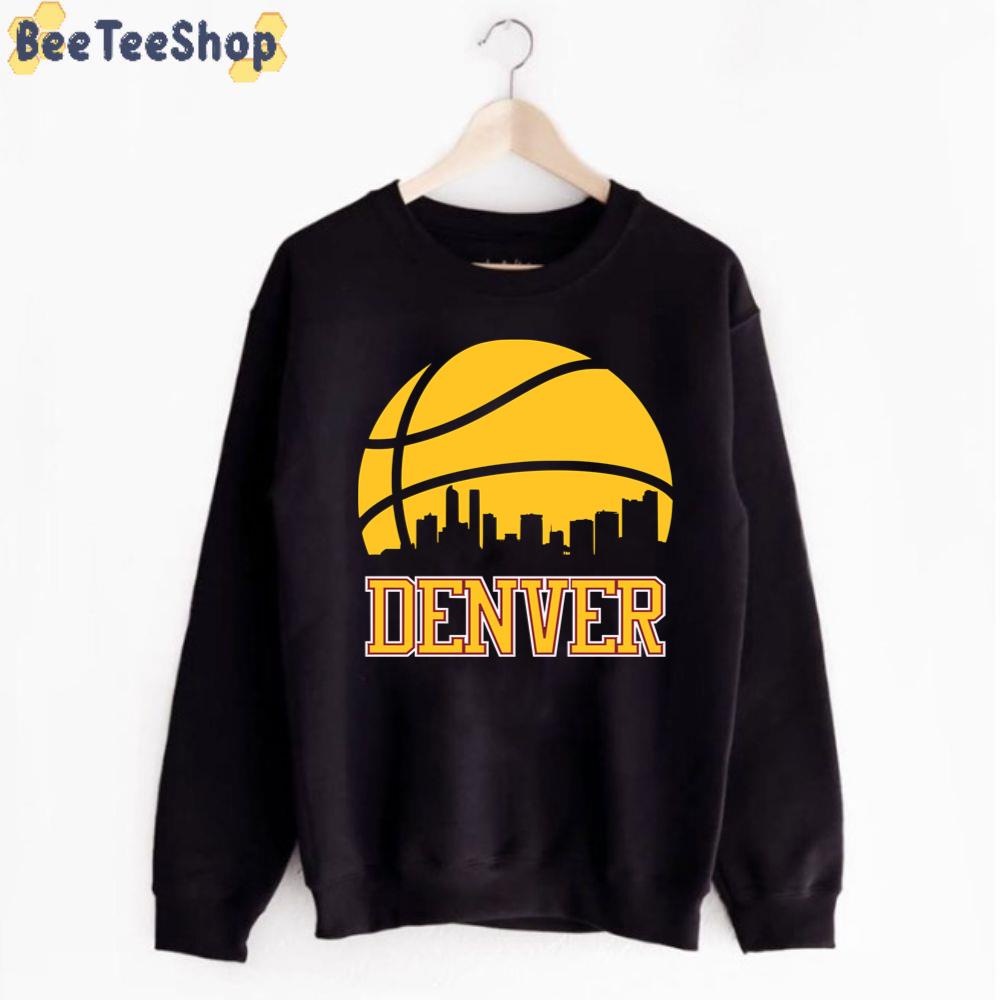 Retro City Skyline Denver Nuggets Basketball Unisex T-Shirt Retro City Skyline Denver Nuggets Basketball Unisex T-Shirt