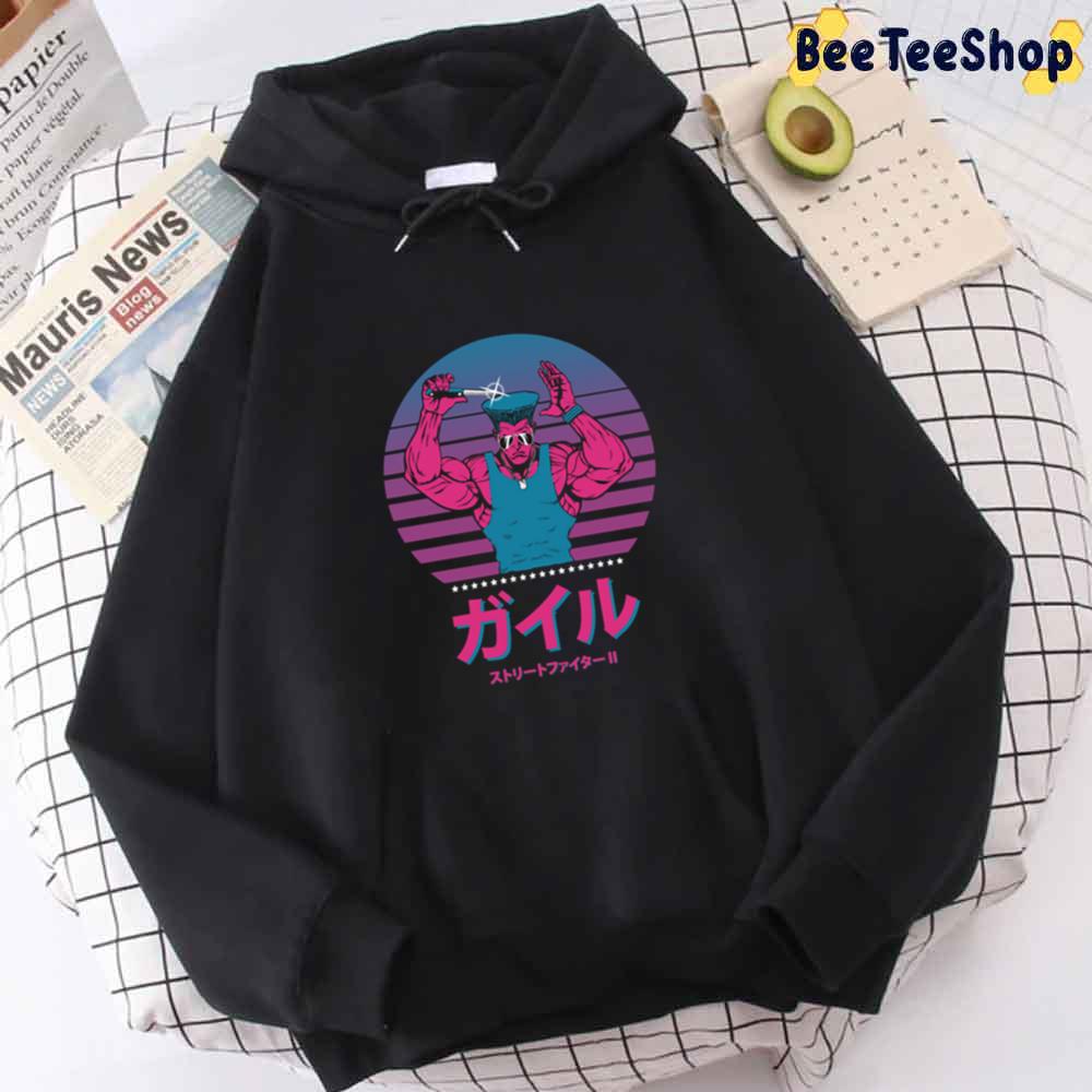 Retro Guile Street Fighter Game unisex Hoodie Retro Guile Street Fighter Game unisex Hoodie