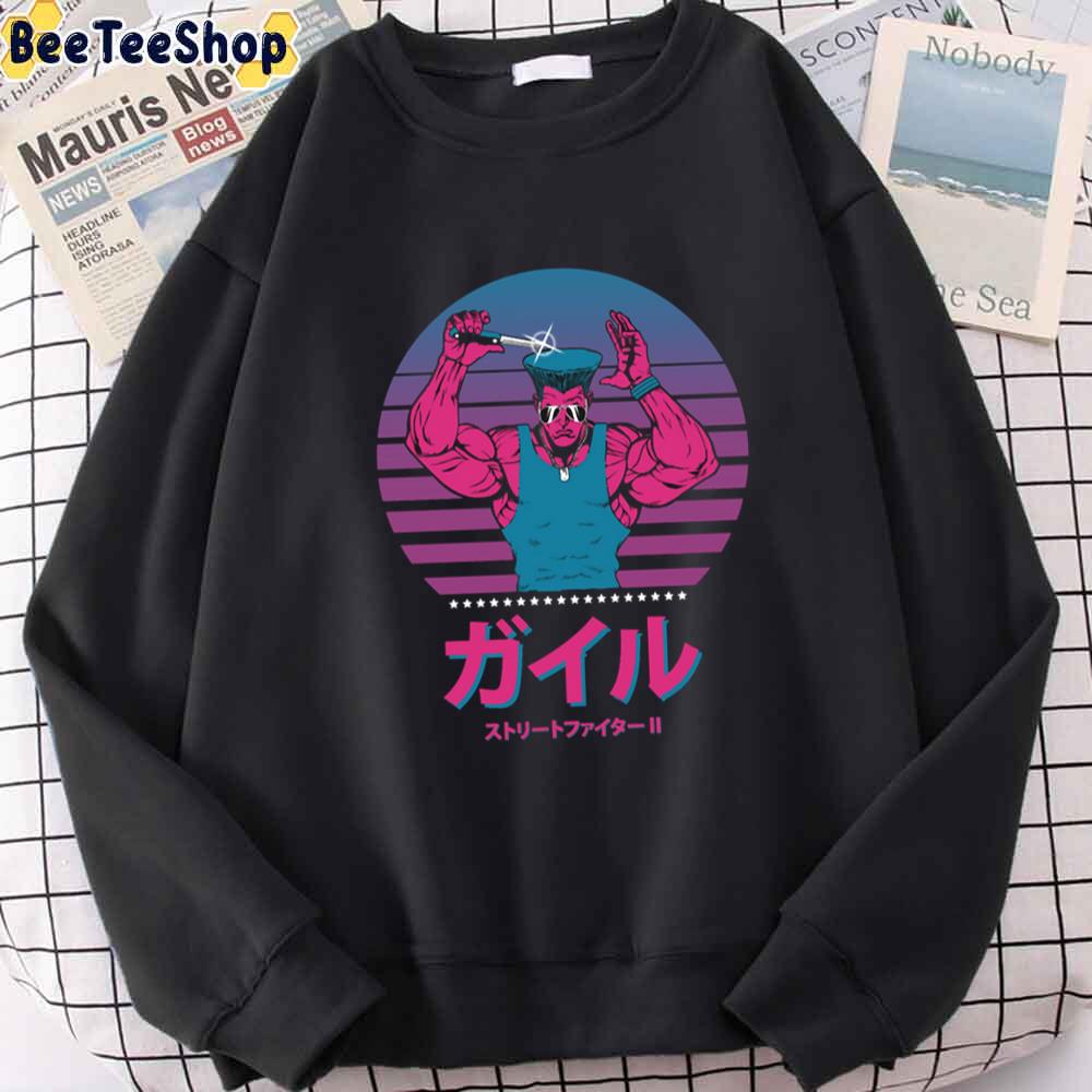 Retro Guile Street Fighter Game unisex Hoodie Retro Guile Street Fighter Game unisex Hoodie