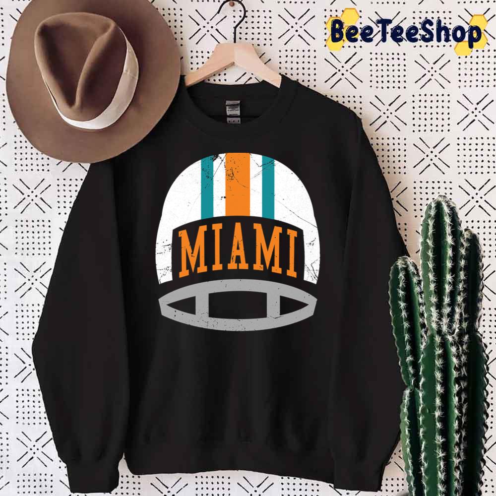 Retro Helmet Aqua Miami Dolphins Football Unisex T-Shirt Retro Helmet Aqua Miami Dolphins Football Unisex T-Shirt