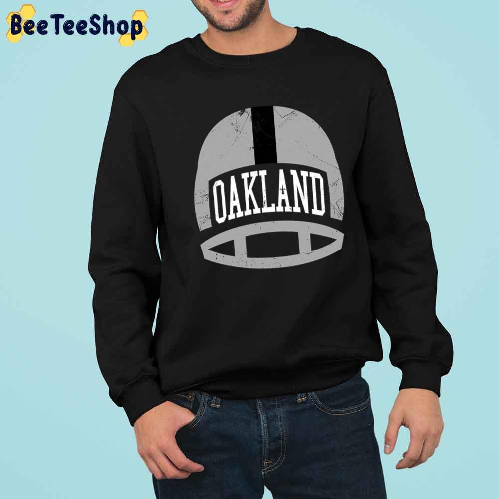 Retro Helmet Black Oakland Raiders Football Unisex Sweatshirt Retro Helmet Black Oakland Raiders Football Unisex Sweatshirt