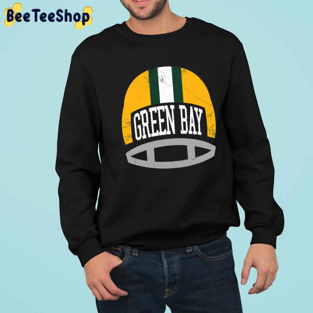 Retro Helmet Green Bay Packers Football Unisex Sweatshirt Retro Helmet Green Bay Packers Football Unisex Sweatshirt