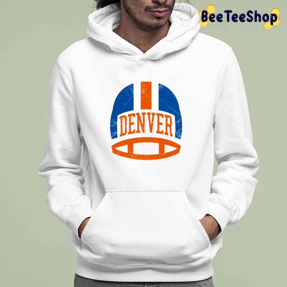 Retro Helmet White Denver Broncos Football Unisex Sweatshirt Retro Helmet White Denver Broncos Football Unisex Sweatshirt
