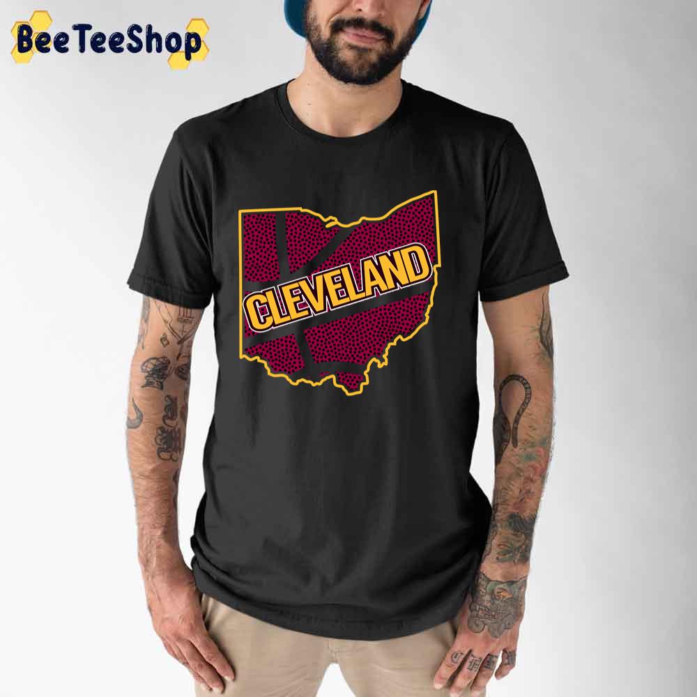 Retro Oh Outline Cleveland Cavaliers Basketball Unisex T-Shirt Retro Oh Outline Cleveland Cavaliers Basketball Unisex T-Shirt