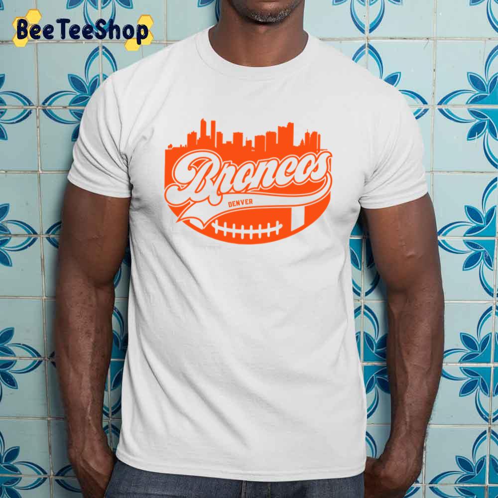 Retro Skyline Denver Broncos Football Unisex Sweatshirt Retro Skyline Denver Broncos Football Unisex Sweatshirt