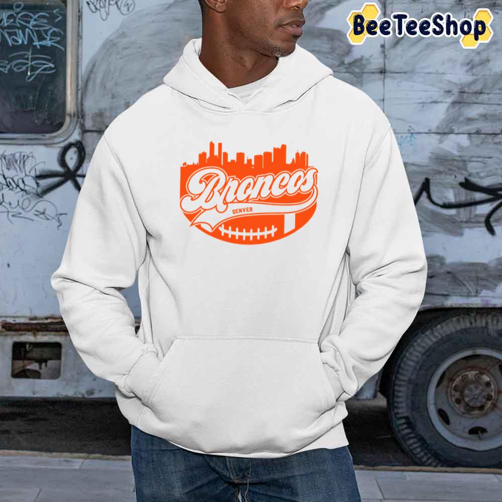 Retro Skyline Denver Broncos Football Unisex Sweatshirt Retro Skyline Denver Broncos Football Unisex Sweatshirt