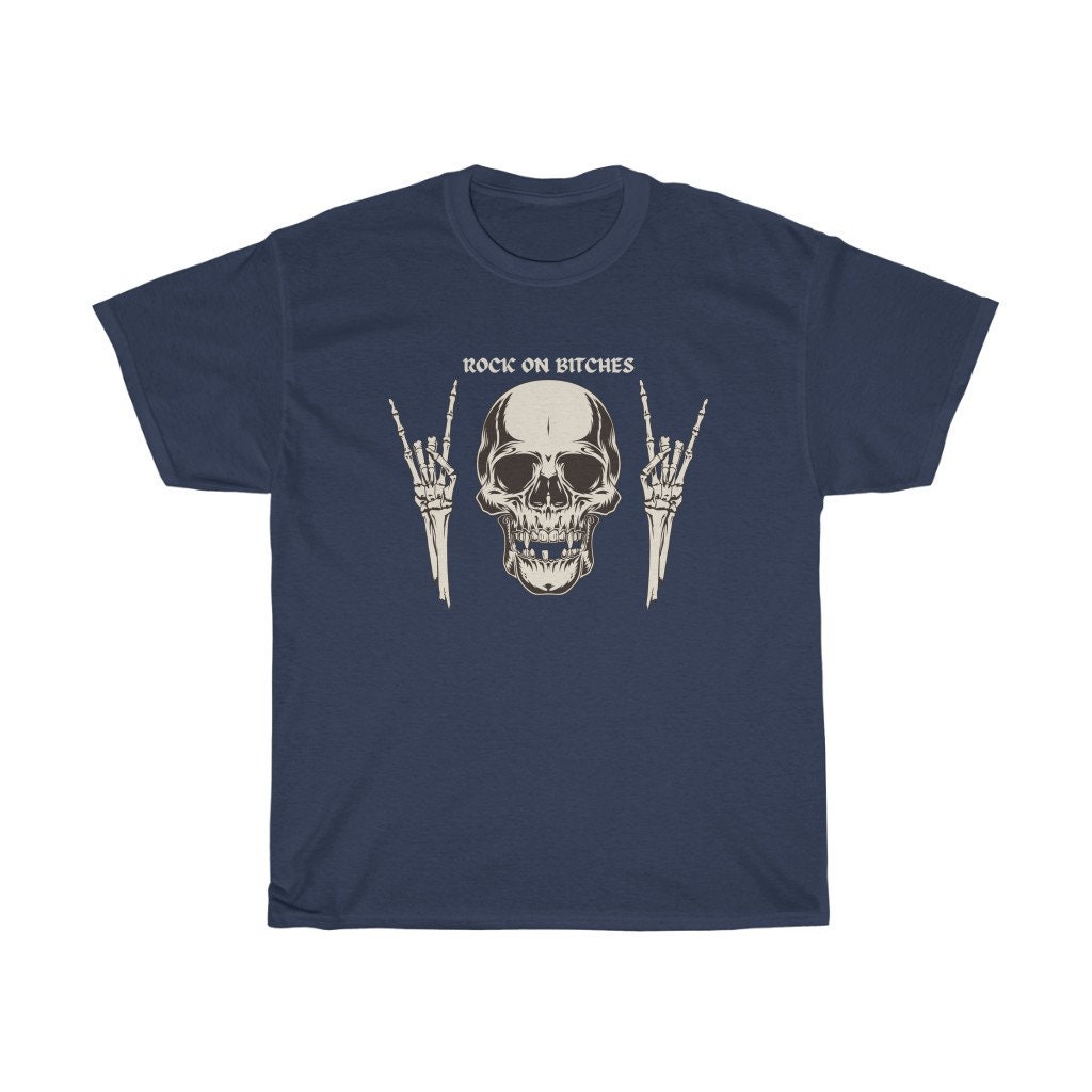 Rock On Bitches Skull Unisex T-Shirt Rock On Bitches Skull Unisex T-Shirt
