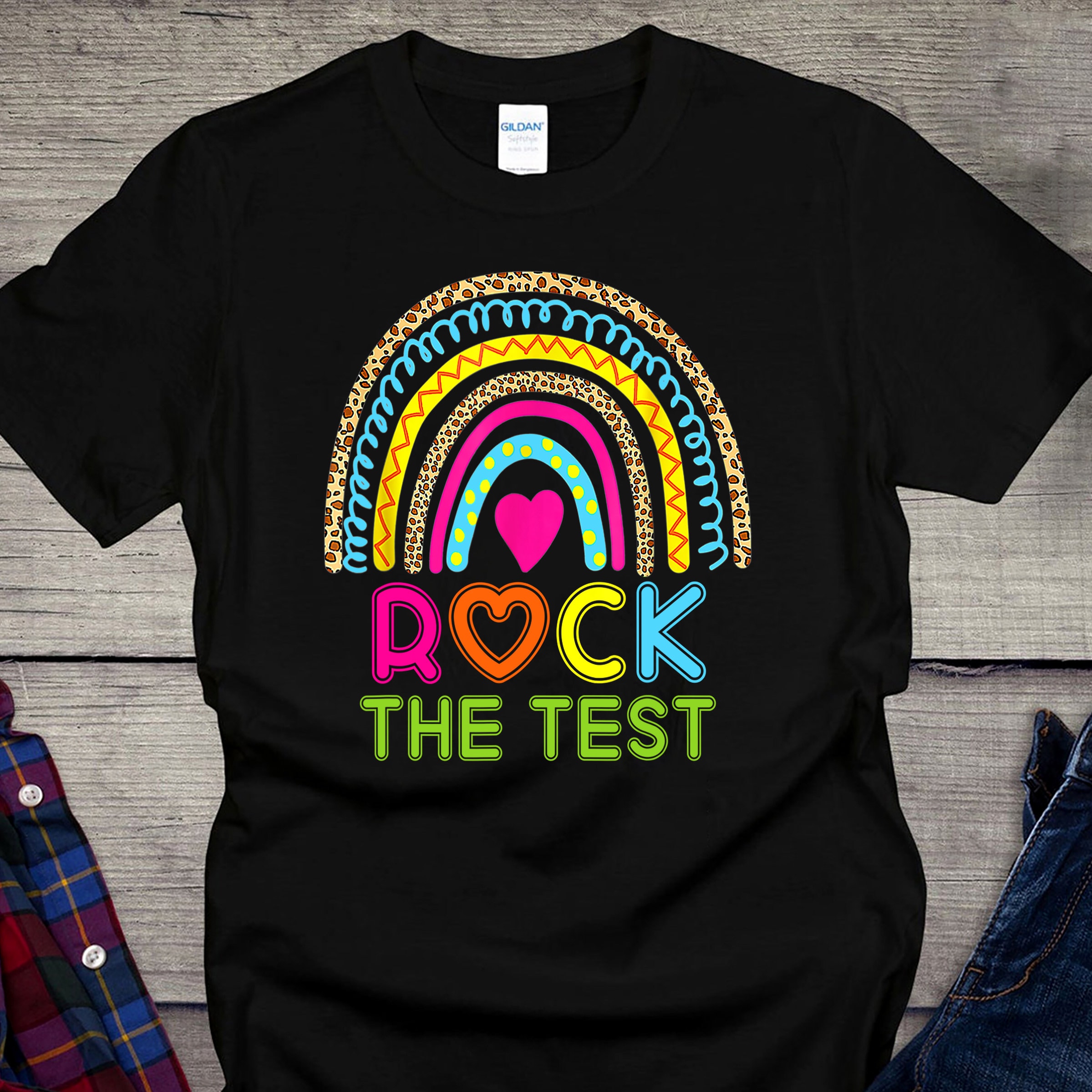 Rock The Test Teacher Unisex T-Shirt Rock The Test Teacher Unisex T-Shirt