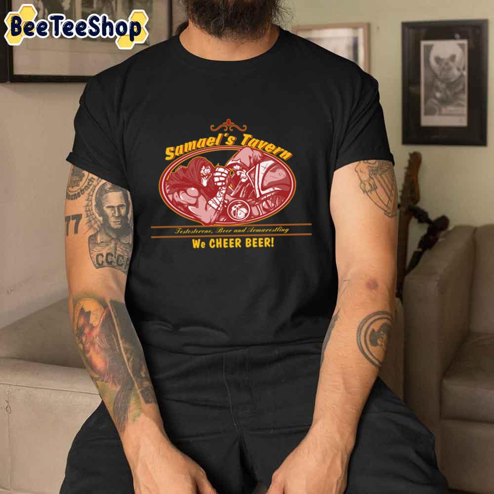 Samael's Tavern We Cheer Beer Darksiders Game Unisex T-Shirt Samael's Tavern We Cheer Beer Darksiders Game Unisex T-Shirt
