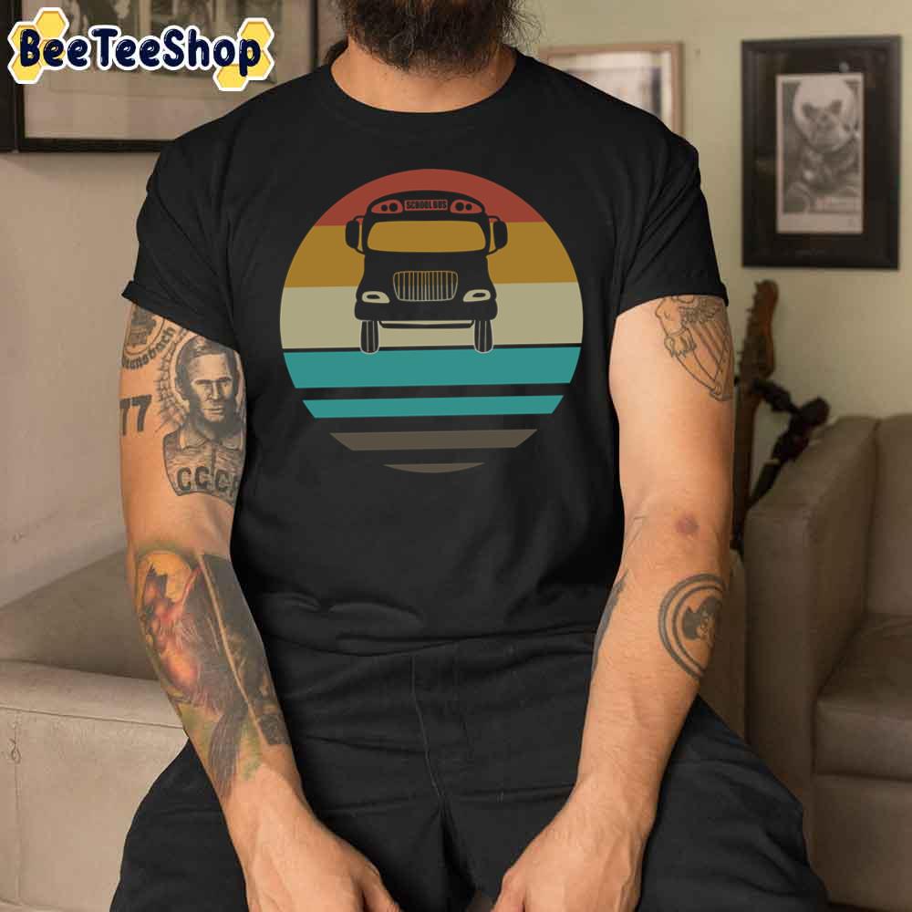 School Bus Driver Retro Sun Unisex T-Shirt School Bus Driver Retro Sun Unisex T-Shirt