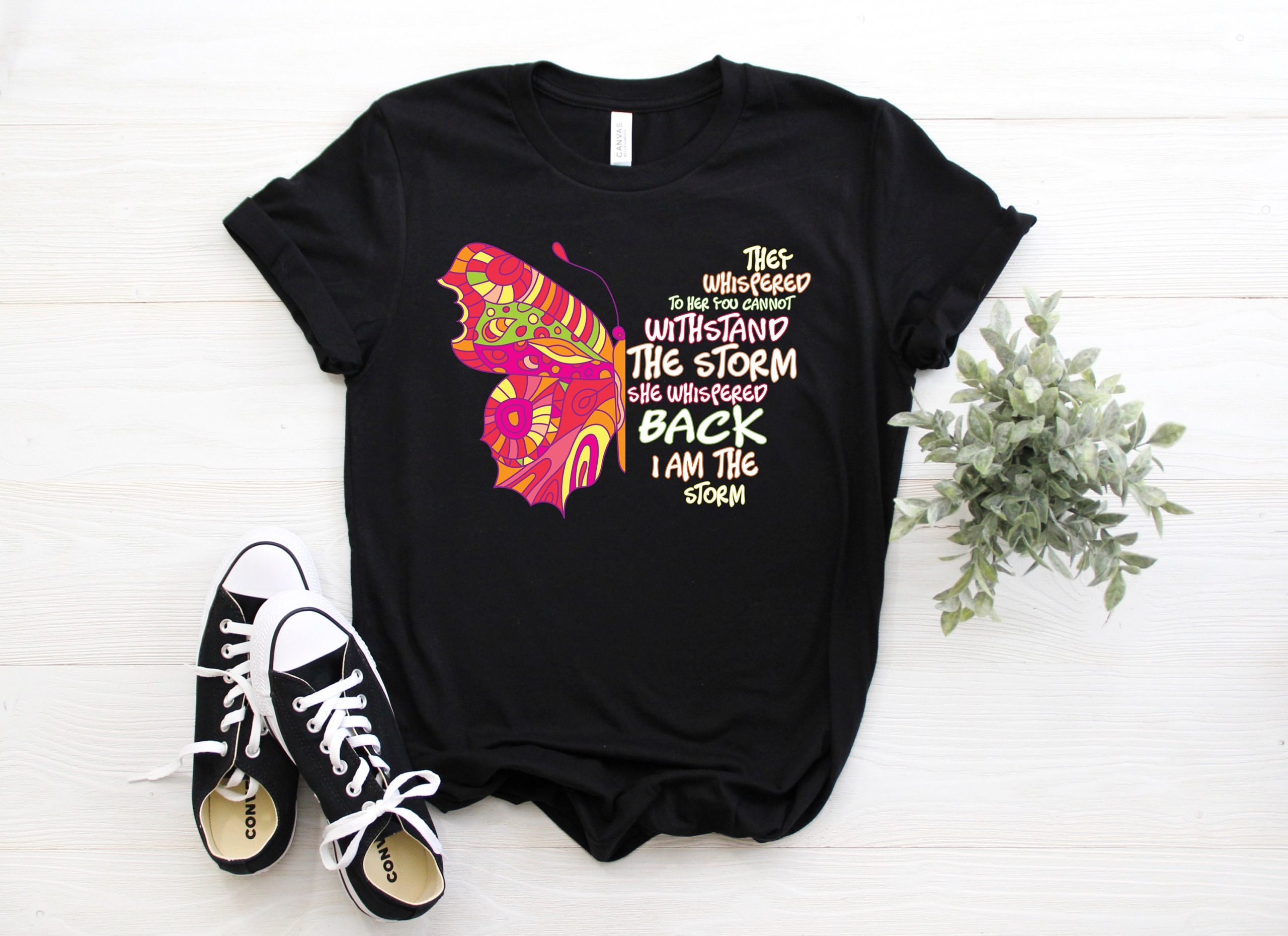 She Whispered Back I Am The Storm Hippie Unisex T-Shirt She Whispered Back I Am The Storm Hippie Unisex T-Shirt