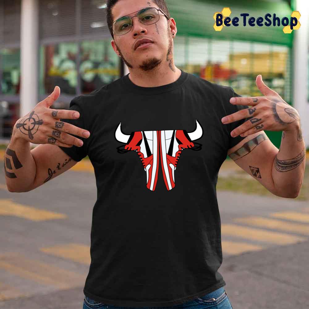 Shoes Chicago Bulls Basketball Unisex T-Shirt Shoes Chicago Bulls Basketball Unisex T-Shirt