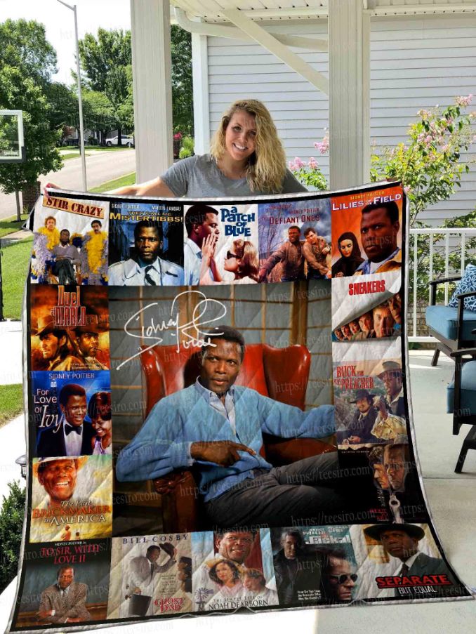 Sidney Poitier Quilt Blanket Sidney Poitier Quilt Blanket