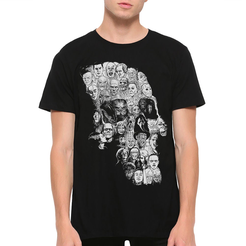 Skull Of Horror Movies T-Shirt Skull Of Horror Movies T-Shirt