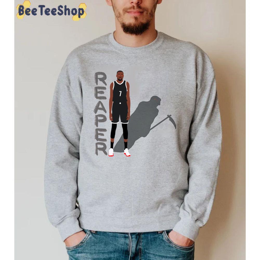 Slim Reaper Brooklyn Nets Writing Kevin Durant Basketball Sport Unisex Sweatshirt Slim Reaper Brooklyn Nets Writing Kevin Durant Basketball Sport Unisex Sweatshirt