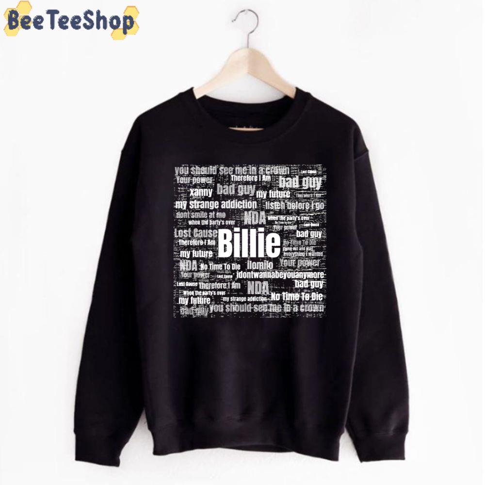 Song Titles Billie Eilish Unisex T-Shirt Song Titles Billie Eilish Unisex T-Shirt