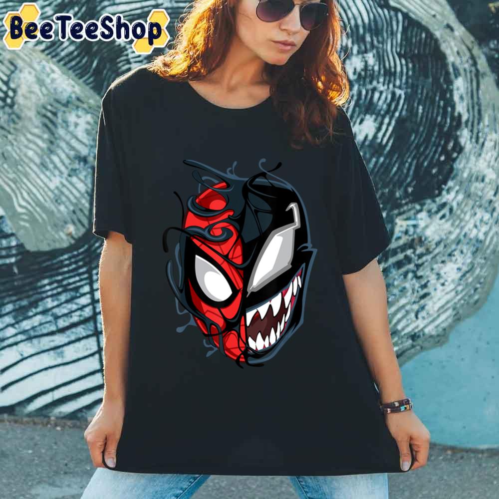 Spider Man Mix Face Unisex T-Shirt Spider Man Mix Face Unisex T-Shirt