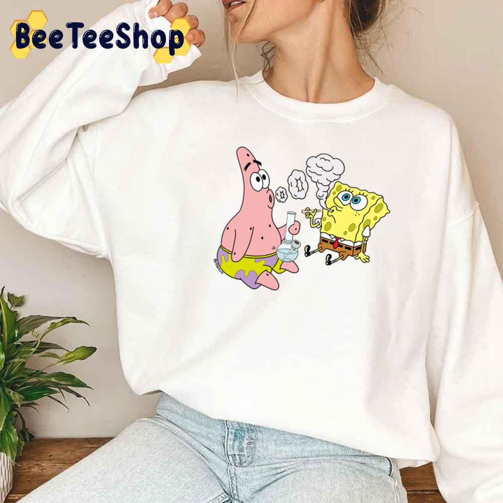 Spongebob And Patrick Smoking Weed Unisex Sweatshirt Spongebob And Patrick Smoking Weed Unisex Sweatshirt