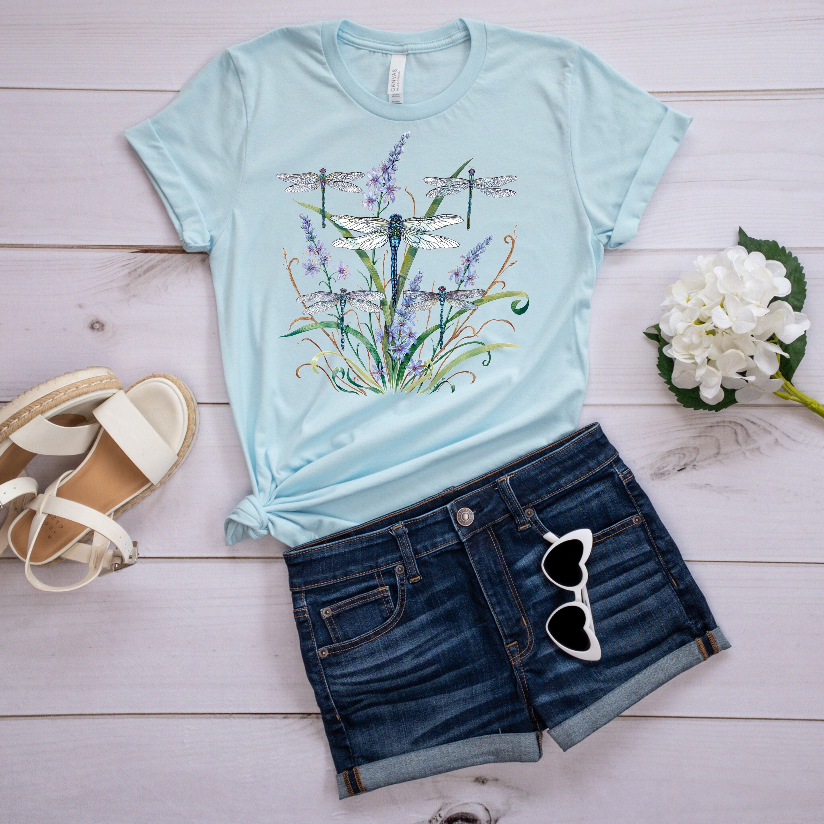 Springtime Dragonfly Lace Unisex T-Shirt Springtime Dragonfly Lace Unisex T-Shirt