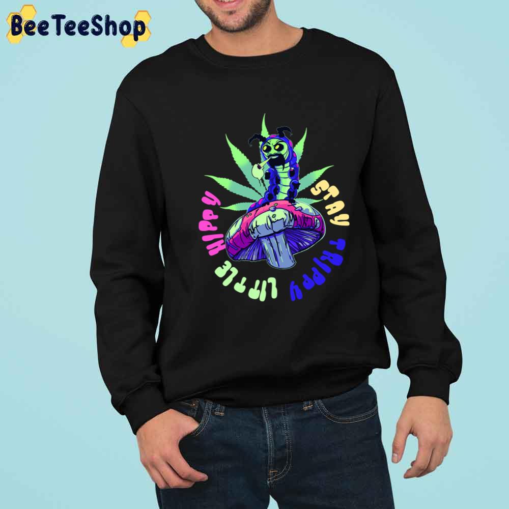 Stay Trippy Little Hippy Neon Caterpillar Unisex T-Shirt Stay Trippy Little Hippy Neon Caterpillar Unisex T-Shirt