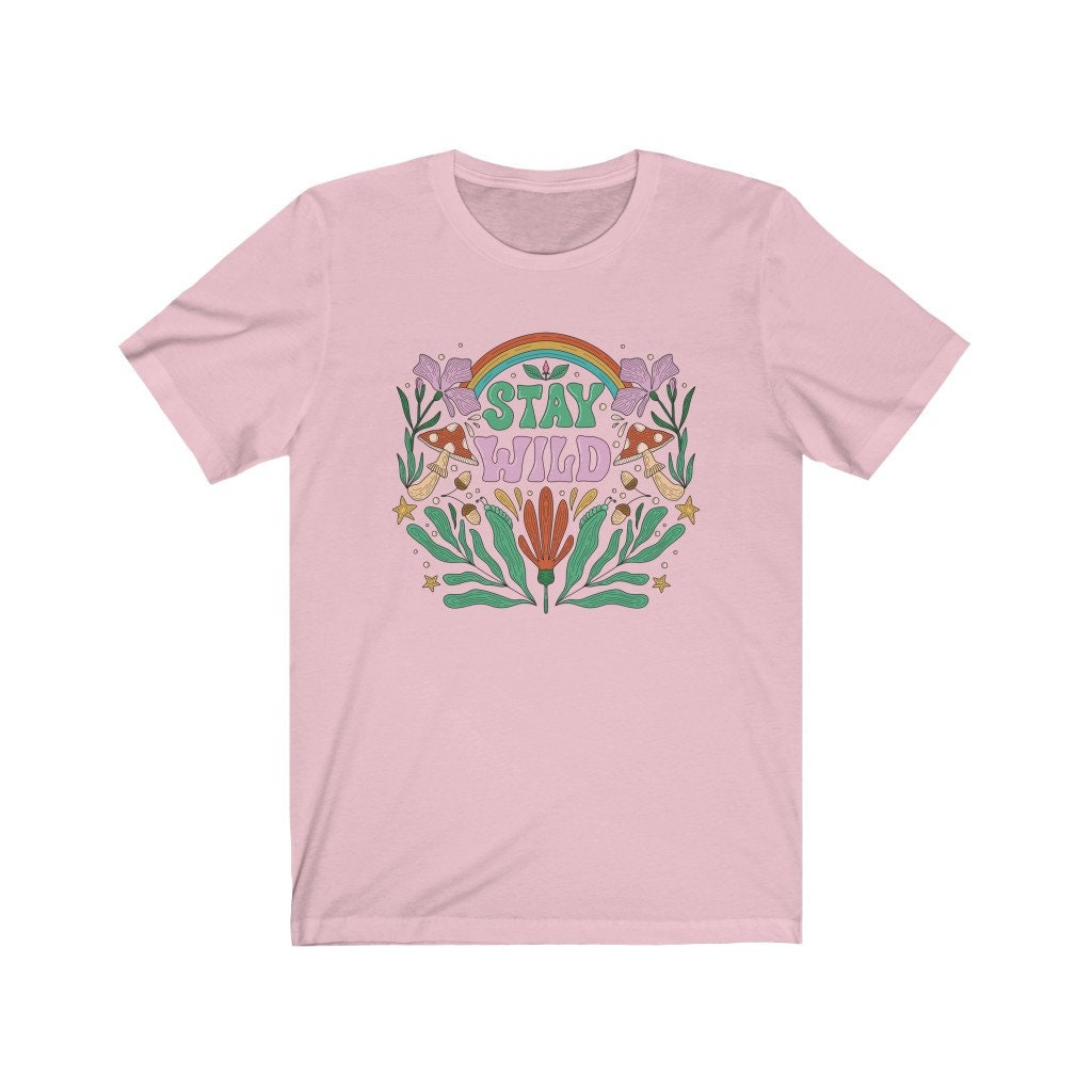 Stay Wild Flower Hippie Graphic Unisex T-Shirt Stay Wild Flower Hippie Graphic Unisex T-Shirt