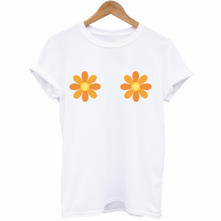 Sunflower Boobs Hippie Unisex T-Shirt Sunflower Boobs Hippie Unisex T-Shirt