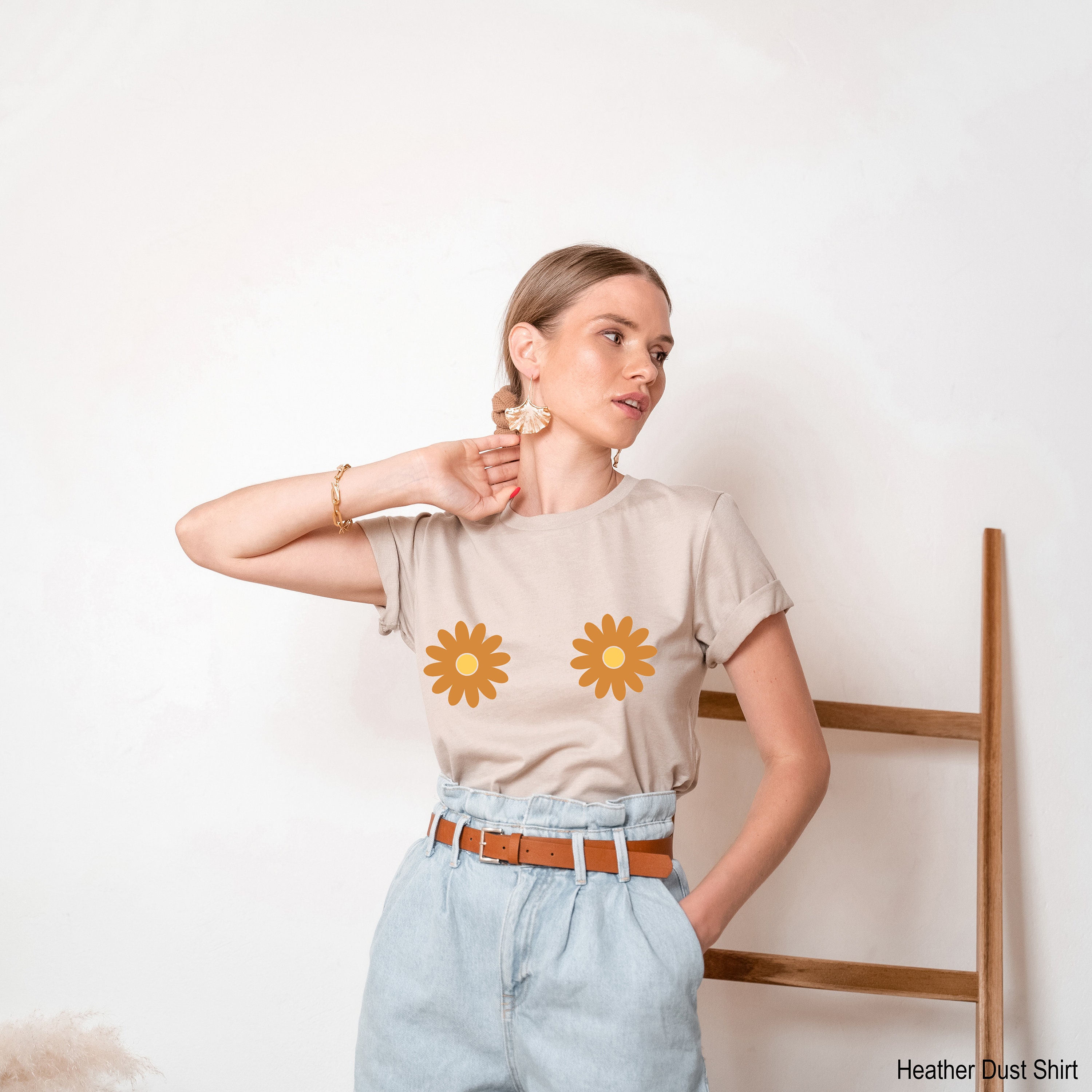 Sunflower Boobs Hippie Unisex T-Shirt Sunflower Boobs Hippie Unisex T-Shirt