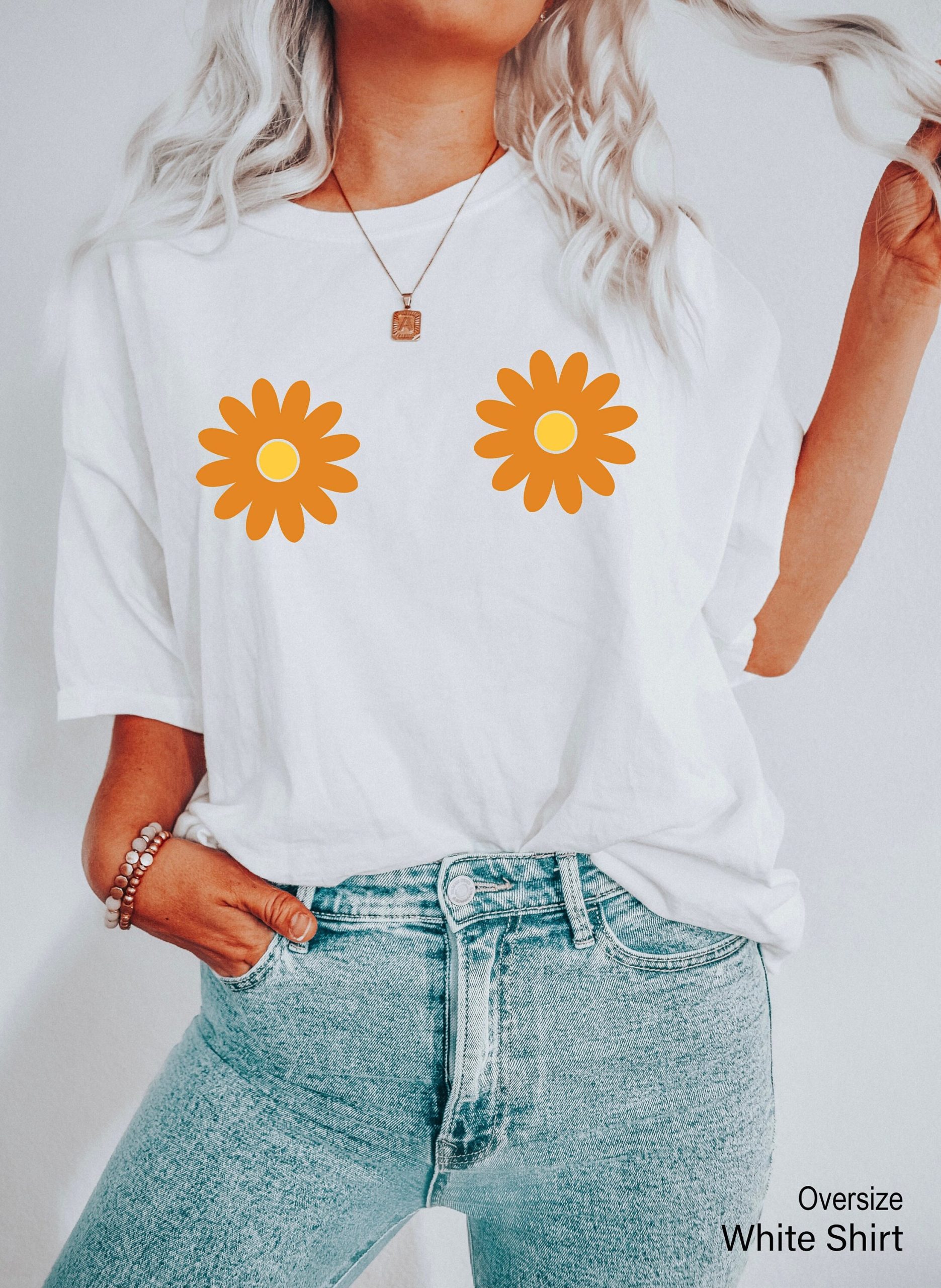 Sunflower Boobs Hippie Unisex T-Shirt Sunflower Boobs Hippie Unisex T-Shirt