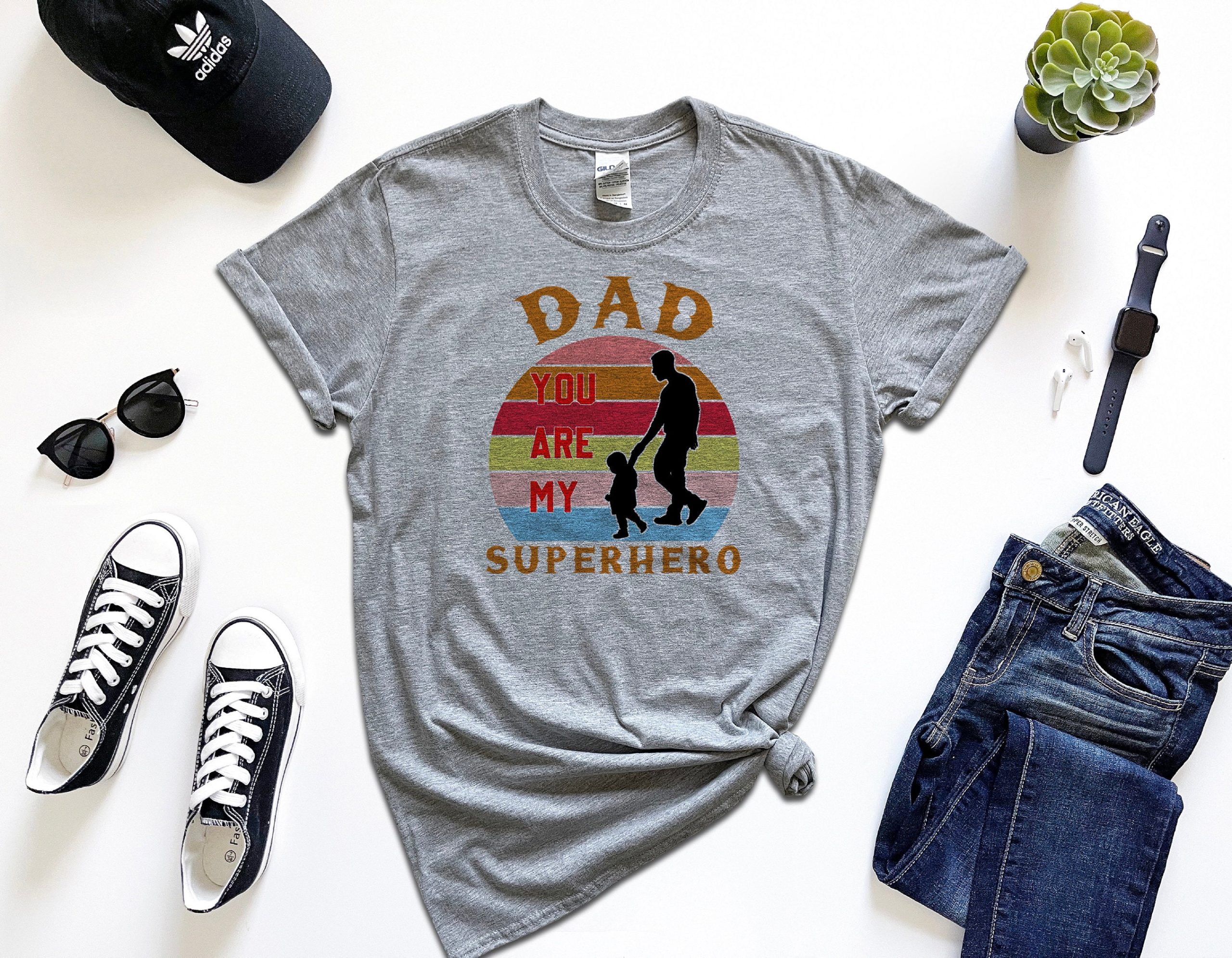 Sunset Style Daddy You Are My Super Hero Happy Father's Day Unisex T-Shirt Sunset Style Daddy You Are My Super Hero Happy Father's Day Unisex T-Shirt