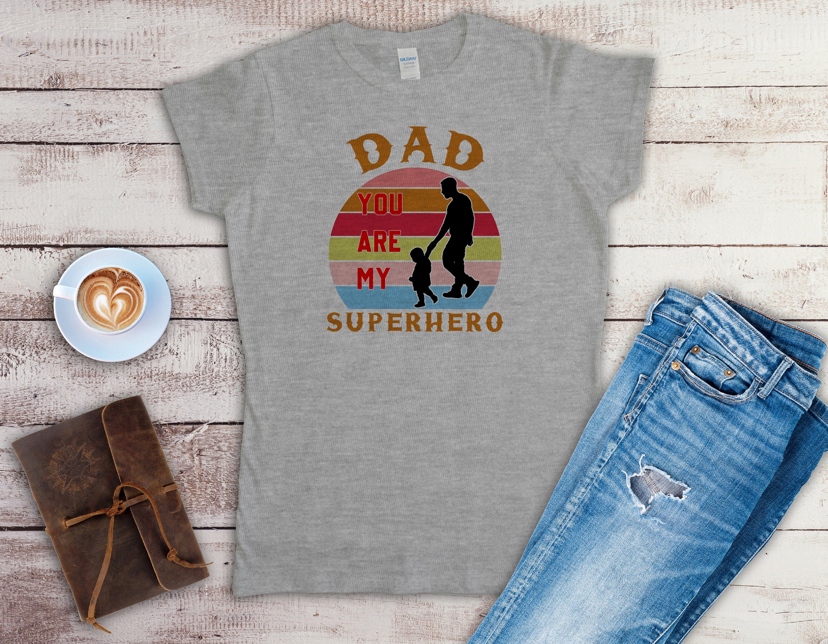 Sunset Style Daddy You Are My Super Hero Happy Father’s Day Unisex T-Shirt