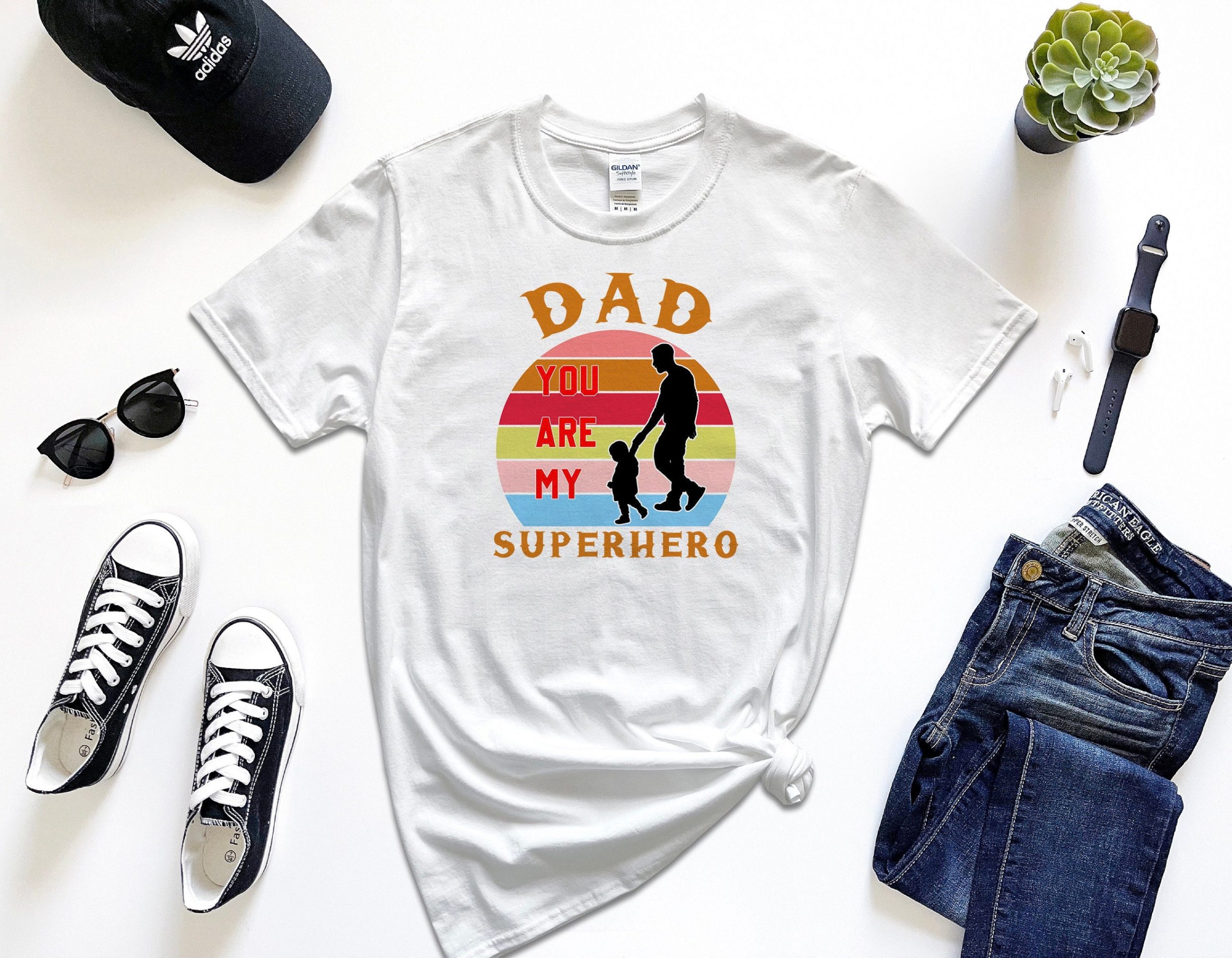 Sunset Style Daddy You Are My Super Hero Happy Father's Day Unisex T-Shirt Sunset Style Daddy You Are My Super Hero Happy Father's Day Unisex T-Shirt