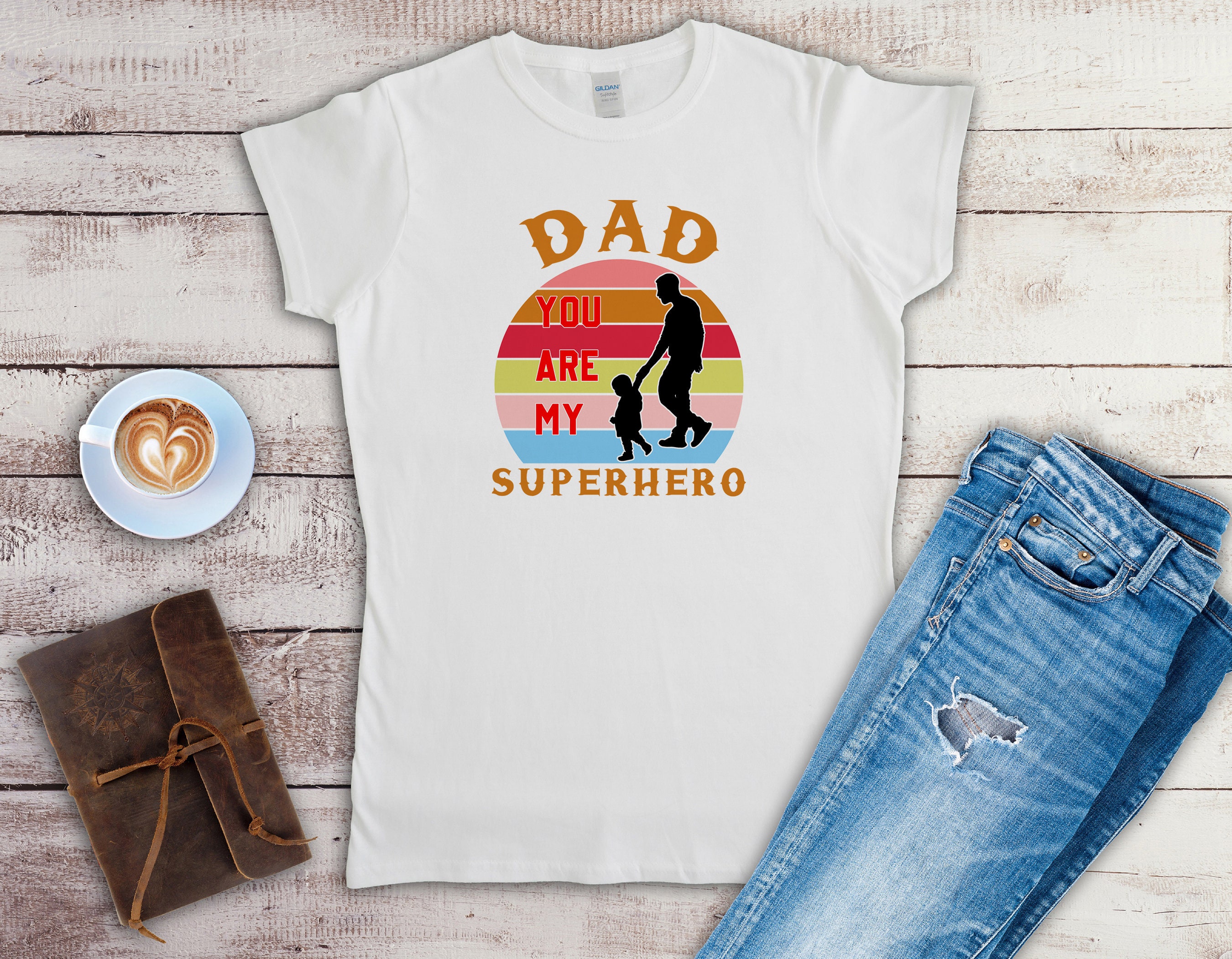 Sunset Style Daddy You Are My Super Hero Happy Father’s Day Unisex T-Shirt