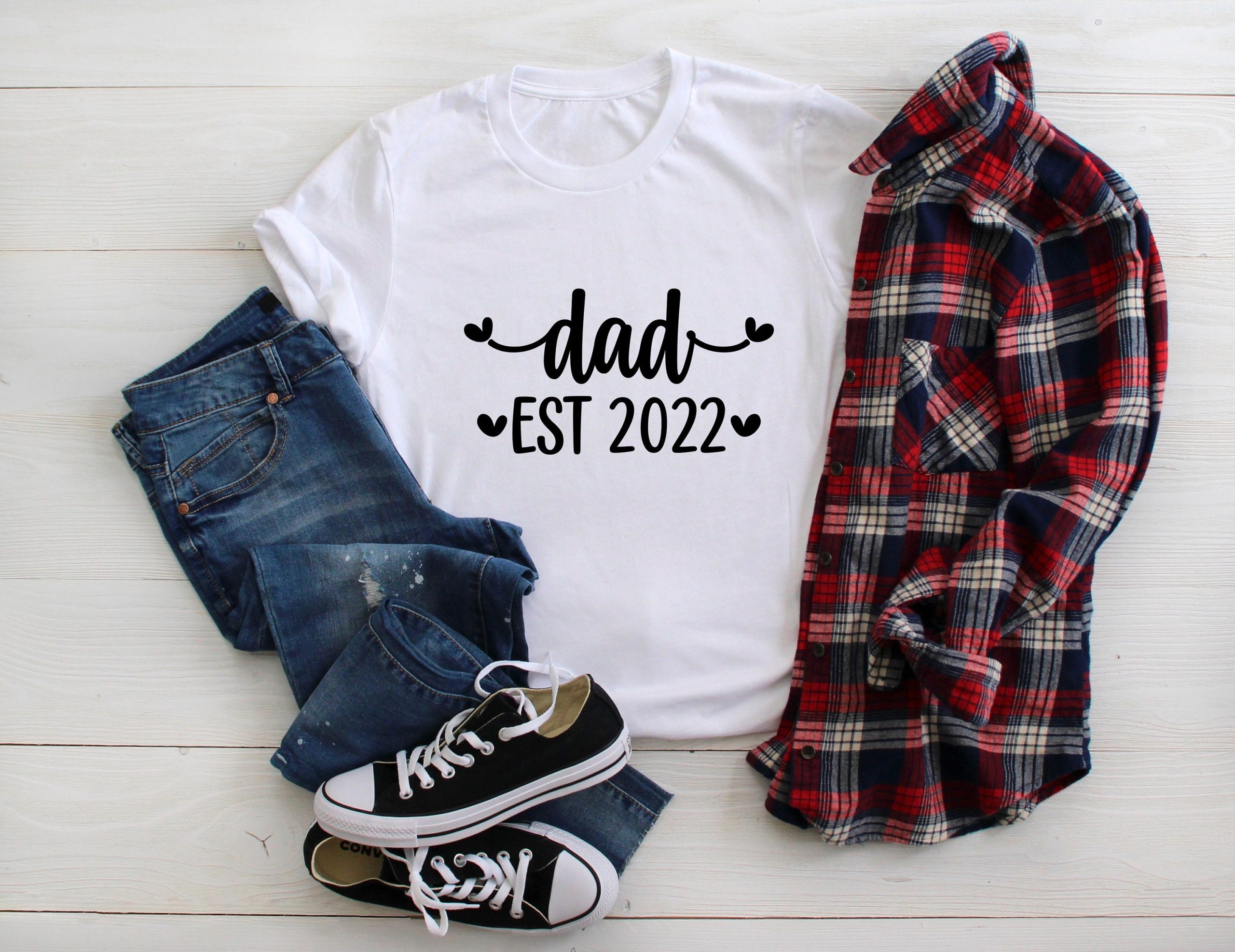 Sweet Heart Dad Est 2022 Happy Father's Day Unisex T-Shirt Sweet Heart Dad Est 2022 Happy Father's Day Unisex T-Shirt