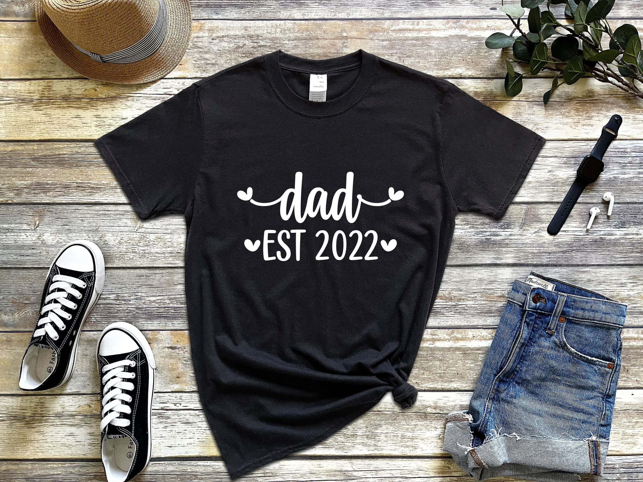 Sweet Heart Dad Est 2022 Happy Father's Day Unisex T-Shirt Sweet Heart Dad Est 2022 Happy Father's Day Unisex T-Shirt