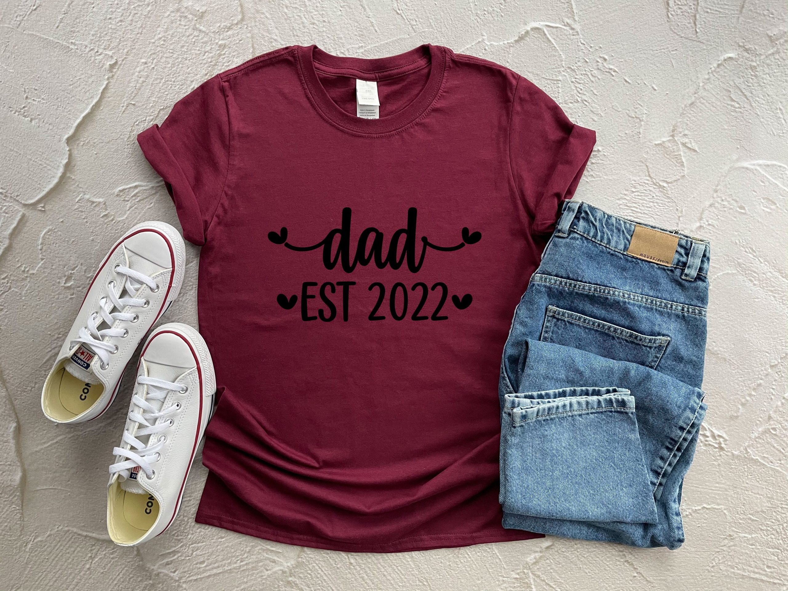 Sweet Heart Dad Est 2022 Happy Father's Day Unisex T-Shirt Sweet Heart Dad Est 2022 Happy Father's Day Unisex T-Shirt