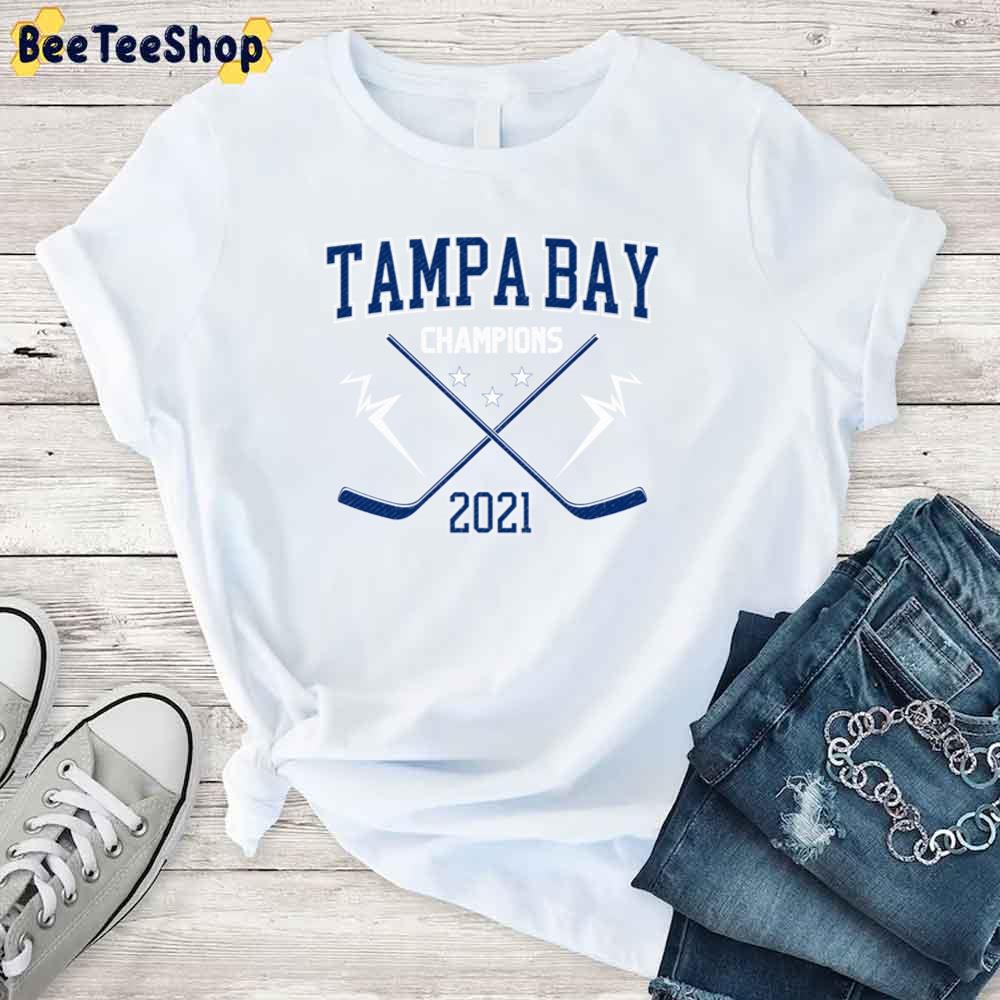 Tampa Bay Champions 2021 Tampa Bay Lightning Hockey Unisex T-Shirt Tampa Bay Champions 2021 Tampa Bay Lightning Hockey Unisex T-Shirt