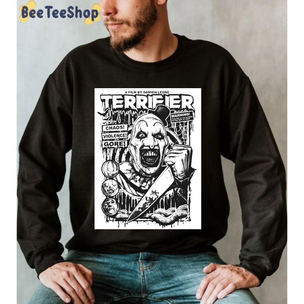 Terrifier Movie Horror Art The Clown Unisex Sweatshirt Terrifier Movie Horror Art The Clown Unisex Sweatshirt