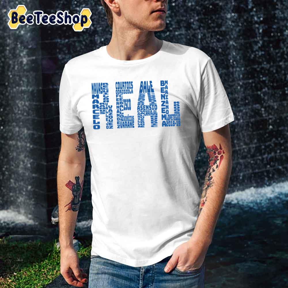 Text Art Real Madrid Football Unisex T-Shirt Text Art Real Madrid Football Unisex T-Shirt
