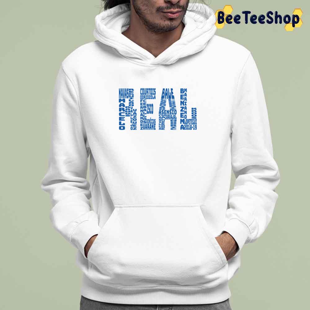Text Art Real Madrid Football Unisex T-Shirt Text Art Real Madrid Football Unisex T-Shirt