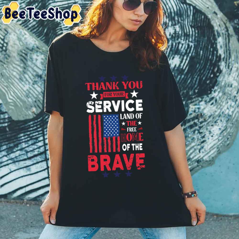 Thank You For Your Service Veteran Day Unisex T-Shirt Thank You For Your Service Veteran Day Unisex T-Shirt