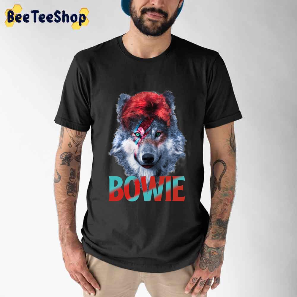The Magnificent Wolf Of David Bowie Unisex T-Shirt The Magnificent Wolf Of David Bowie Unisex T-Shirt