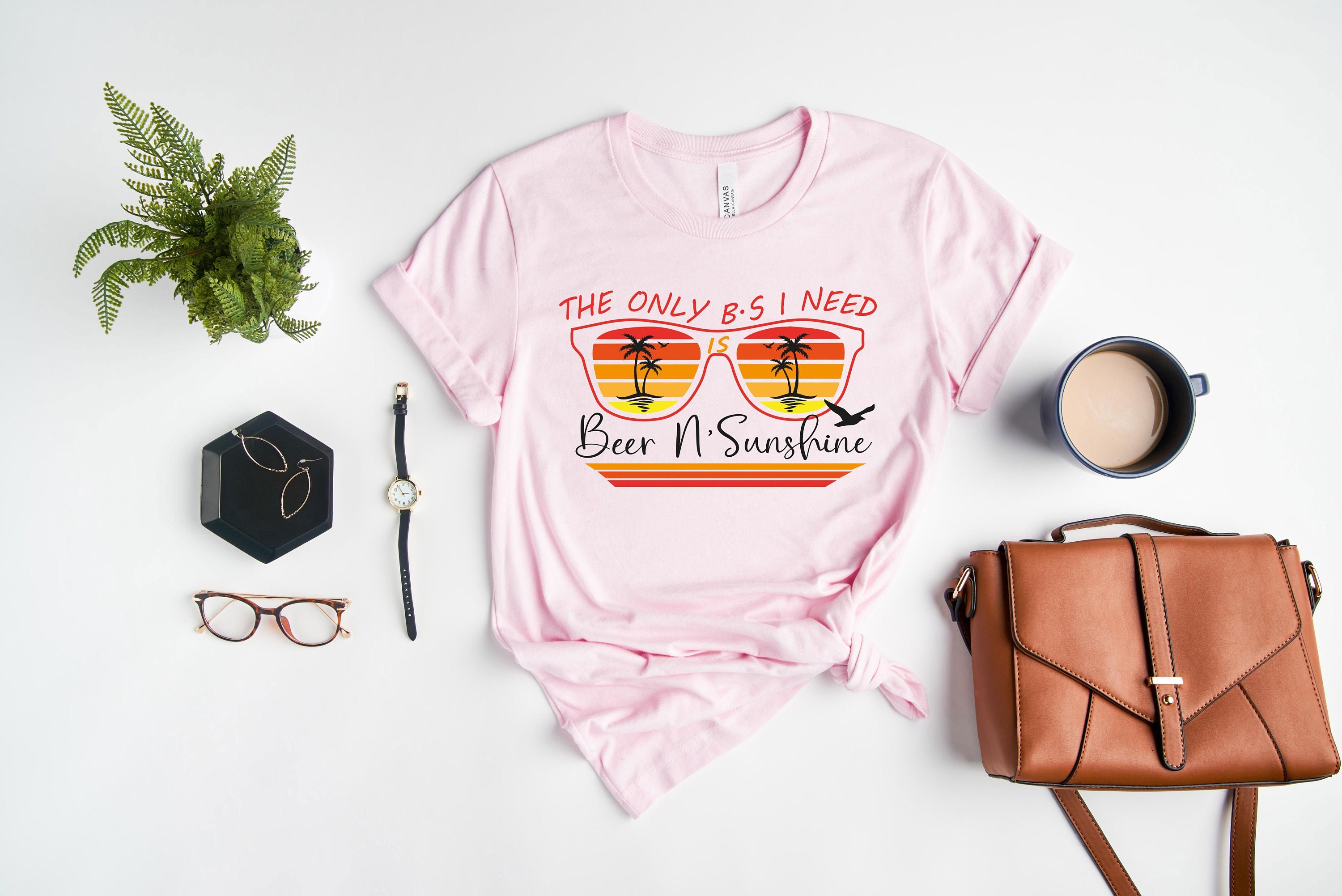 The Only Bs I Need Is Beer And Sunshine Bella Unisex T-Shirt