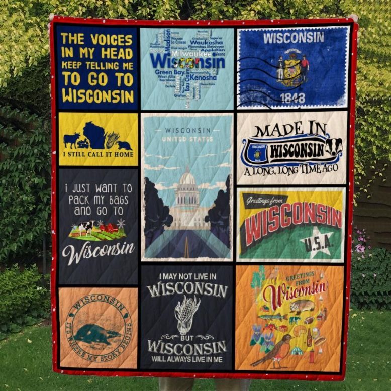 The Voices Telling Me To Go To Wisconsin Quilt Blanket The Voices Telling Me To Go To Wisconsin Quilt Blanket
