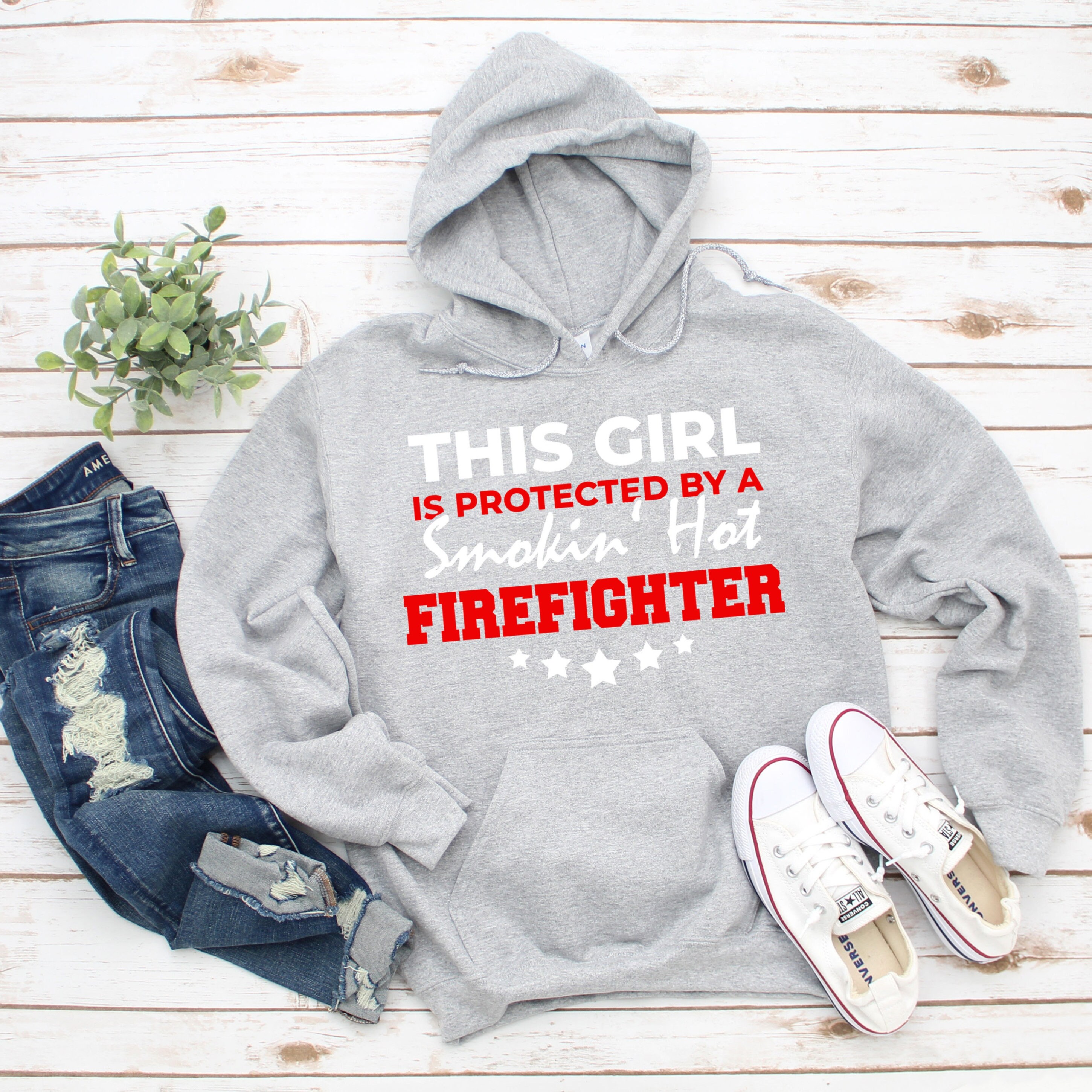 This Girl Is Protected By A Smokin Hot Firefighter Unisex Hoodie This Girl Is Protected By A Smokin Hot Firefighter Unisex Hoodie