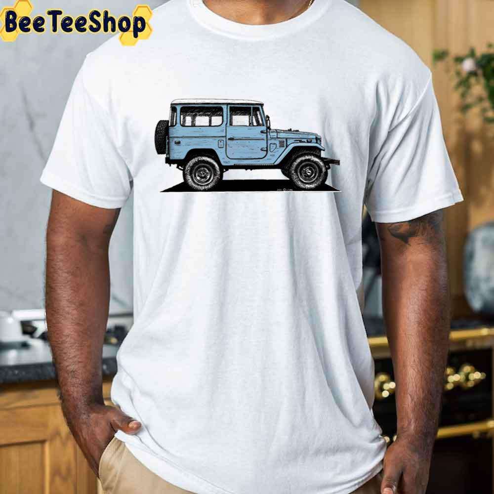 Toyota Fj40 Land Cruiser Capri Blue Unisex T-Shirt Toyota Fj40 Land Cruiser Capri Blue Unisex T-Shirt